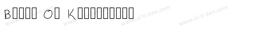 Brush Of Kent字体转换